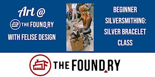 Beginner Silversmithing Class - Silver Cuff Bracelet @ The Foundry primary image