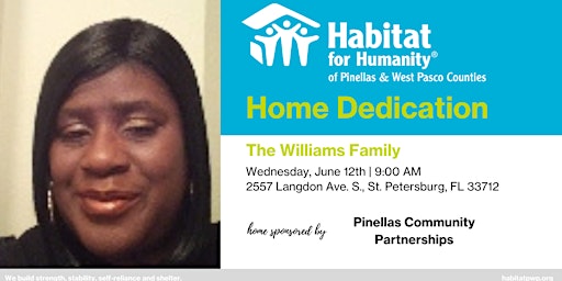 The Williams Family Home Dedication primary image