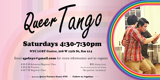 Imagem principal do evento Queer Tango Lessons - May