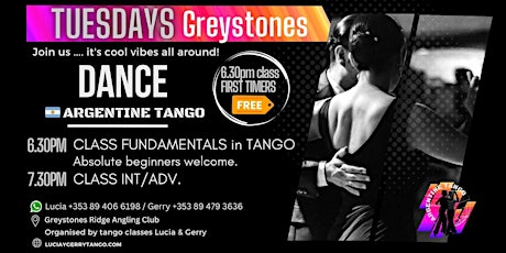 Absolute beginners welcome, today for FREE! Argentine Tango dance classes