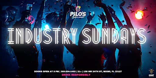 Imagen principal de Industry Sundays: Where Miami's Nightlife Comes Alive!
