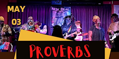 Primaire afbeelding van Proverbs Reggae Band LIVE at NEW DEAL CAFÉ