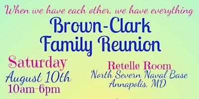 Primaire afbeelding van Brown-Clark Family Reunion