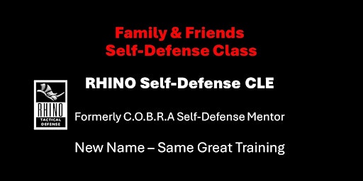 Image principale de Family & Friends Self-Defense Class - Sunday, June 2, 2024