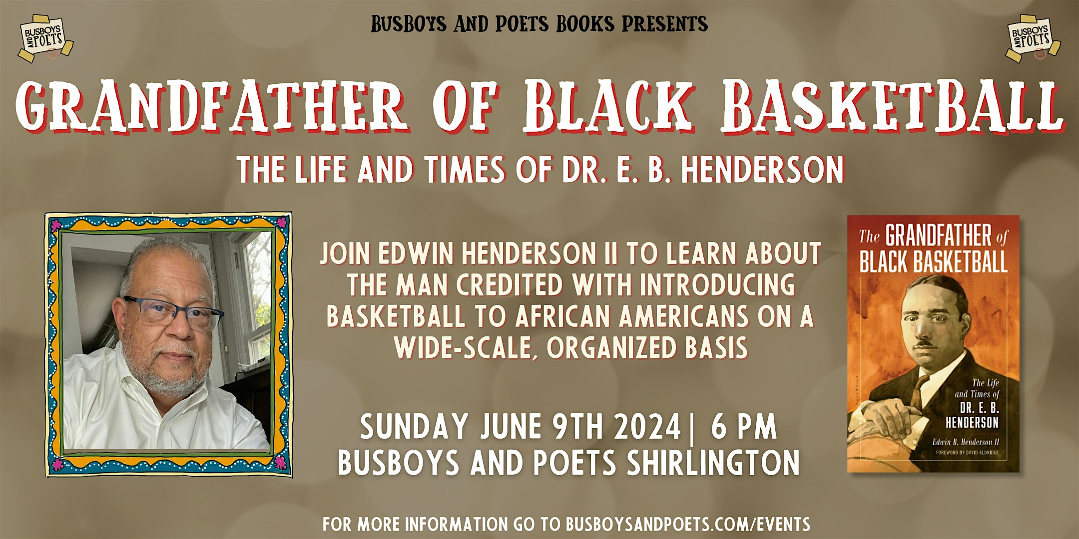 THE GRANDFATHER OF BLACK BASKETBALL | Busboys and Poets Books Presentation