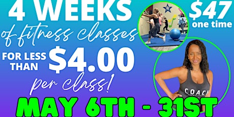 Four Weeks of Group Fitness SPECIAL