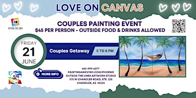 Love on Canvas - Couples Painting Event -  Couples Getaway primary image