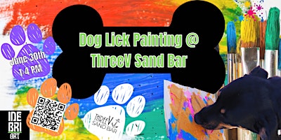 Dog "Lick Painting" At  ThreeV Sandbar primary image