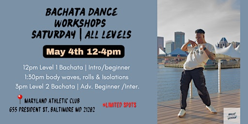 Bachata Dance Workshops Saturday | All Levels primary image