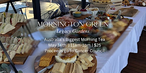 Imagem principal do evento Australia's Biggest Morning Tea at Mornington Green
