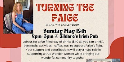 Imagen principal de Turning the Paige on Cancer - A Fundraiser for Paige Jacobs