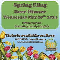 Primaire afbeelding van Spring Fling Beer Dinner