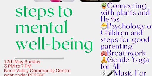 Imagen principal de Five steps towards your Mental Well Being