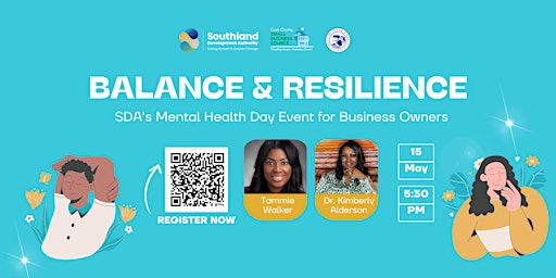 Imagem principal do evento Balance & Resilience: SDA's Mental Health Day Event for Business Owners.