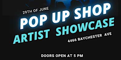 pop up shop artist showcase