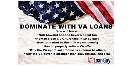 Imagem principal do evento VA Loan Domination for Realtors