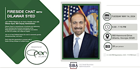 OPEN Atlanta Fireside Chat with Dilawar Syed, SBA Deputy Administrator
