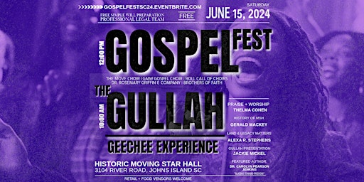 Immagine principale di Gospel Fest 2024 - The Gullah Geechee Experience 