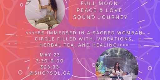 Imagem principal do evento Full Moon: Peace & Love Sound Bath