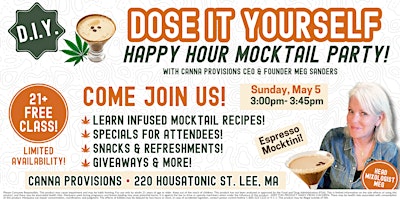 Primaire afbeelding van DIY Mocktail Class with Canna Provisions CEO & Founder Meg Sanders