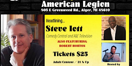 Imagem principal do evento Comedy- American Legion Post 370- Skidway Lake