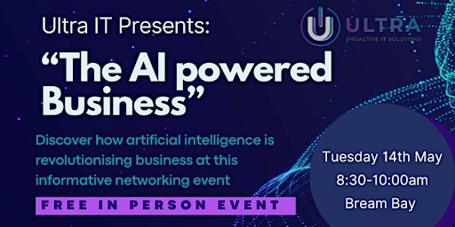 Imagem principal do evento "The AI Powered Business" - Bream Bay
