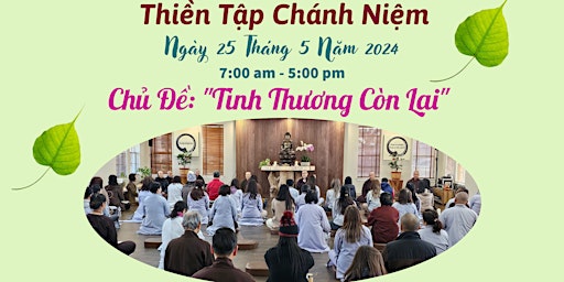 Hauptbild für Ngày Tu Học Thiền Tập Chánh Niệm