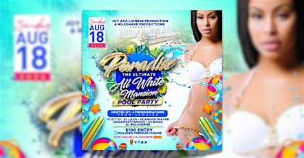 PARADISE ALL WHITE MANSION POOL PARTY