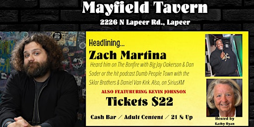 Comedy Show -Mayfield Tavern-Lapeer primary image