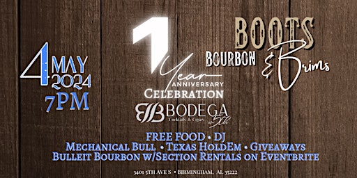 Imagem principal do evento Boots, Bourbon & Brims