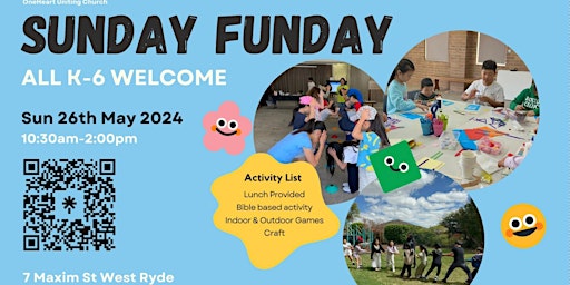Sunday Funday - Kids Day Out for Y2-6  primärbild