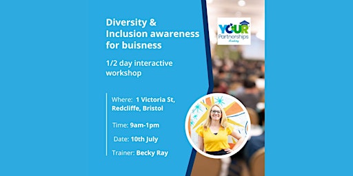 Imagem principal do evento Diversity & Inclusion awareness for businesses.
