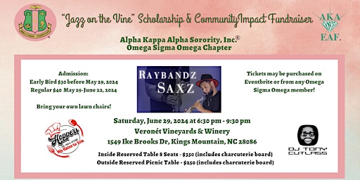 Primaire afbeelding van "Jazz on the Vine" Scholarship & Community Impact Fundraiser