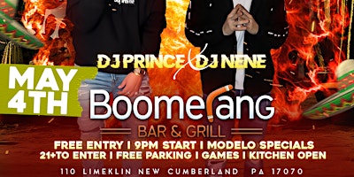 Immagine principale di Cinco de Mayo Party w/ DJ Prince & Nene @ Boomerang 