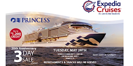 You're Invited to an Exclusive Princess 3 Day Sale Event - Venice