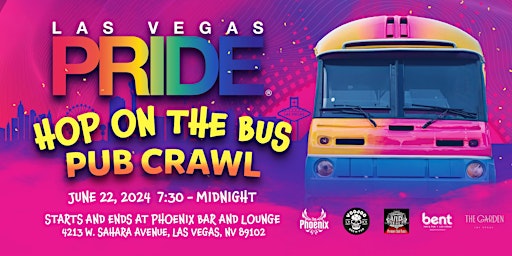 Image principale de Las Vegas PRIDE Bar Crawl - The ONLY LOCAL CHARITY LGBTQIA+ CRAWL!
