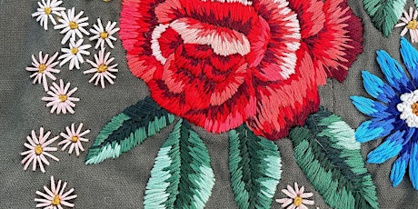 Floral Embroidery on Clothing