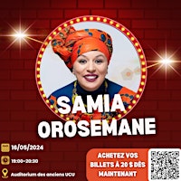 Imagem principal do evento Soirée comedie avec Samia Orosemane | Comedy evening with Samia Orosemane