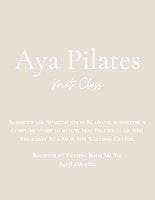Aya Pilates Mat Class primary image
