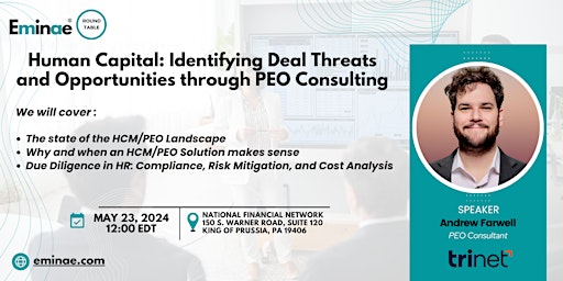 Identifying Deal Threats and Opportunities through PEO Consulting primary image