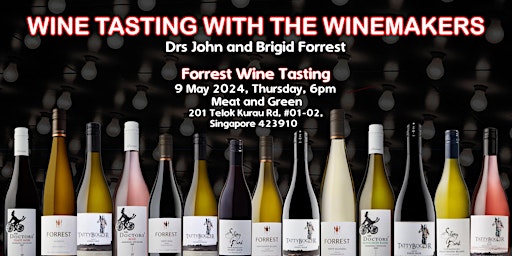 Wine tasting with the winemakers, Drs John & Brigid Forrest