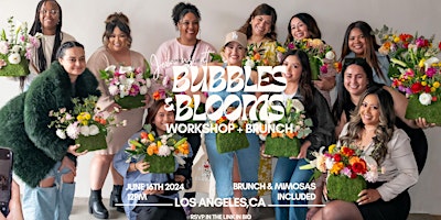 Primaire afbeelding van Bubbles & Blooms Flower Arrangement Workshop + Brunch