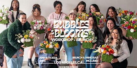 Bubbles & Blooms Flower Arrangement Workshop + Brunch