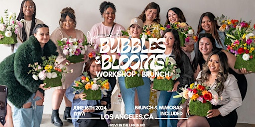 Bubbles & Blooms Flower Arrangement Workshop + Brunch primary image