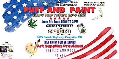 Immagine principale di Puff and Paint *Veterans Initiative 22 FUNDRAISER* 