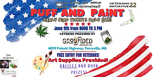 Imagem principal do evento Puff and Paint *Veterans Initiative 22 FUNDRAISER*