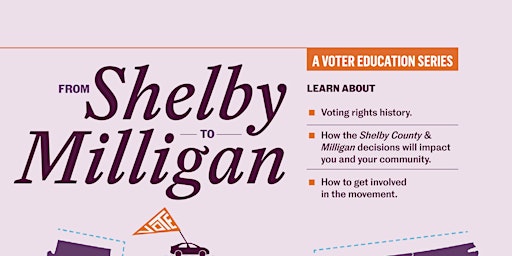 Primaire afbeelding van Voting Rights: Shelby to Milligan Teach-In