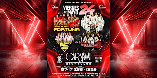 Hauptbild für Friday Night May 24 Con Banda, Norteño, Y Reggaeton at Carnaval