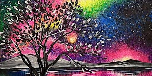 Primaire afbeelding van Rainbow Night Sky - Paint and Sip by Classpop!™