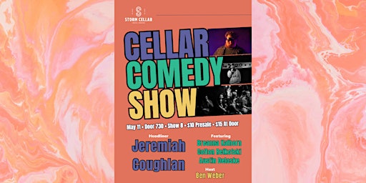 Imagem principal do evento Cellar Comedy Show with Jeremiah Coughlan